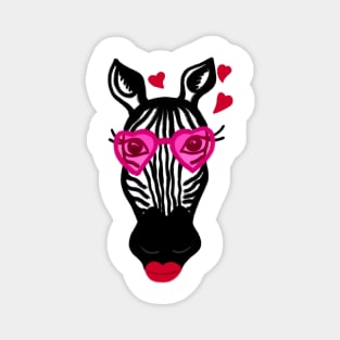 Zebra Love Magnet