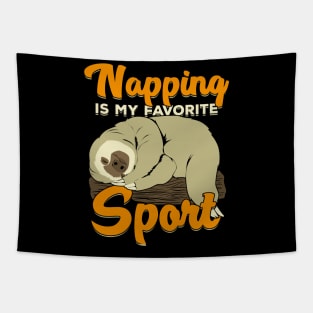 Napping Is My Favorite Sport Tapestry