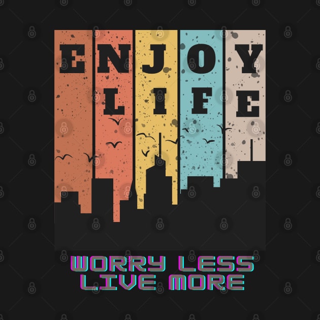 Enjoy Life T-shirt Mug Coffee Mug Apparel Hoodie Sticker Gift by MushMagicWear