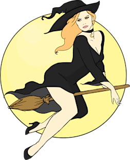 Witch Pinup Magnet