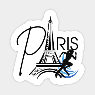 Paris summer games running Magnet