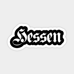 Hessen (Hesse) written with gothic font Magnet