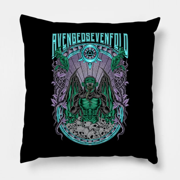 AVENGED BAT MONSTER Pillow by TOSSS LAB ILLUSTRATION