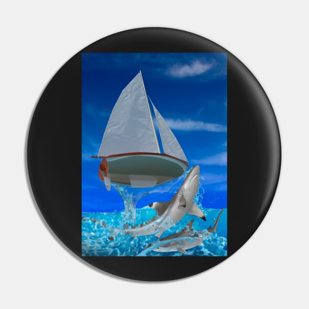 Shark Attak Pin by oreundici