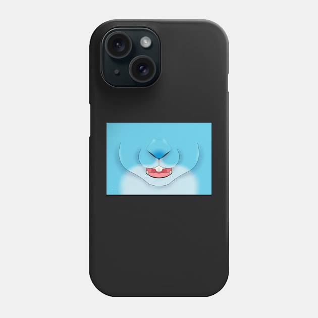 Sugar Blue Bunny Face Phone Case by KeishaMaKainn