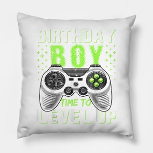 Level Up Birthday Boy Video Game Pillow