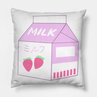 Strawberry Milk Carton Pillow