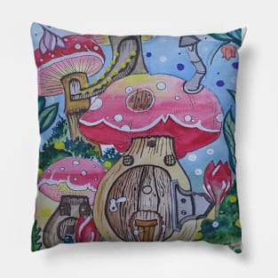Mushroom land Pillow