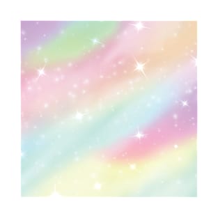 Pastel Rainbow Sparkle Clouds T-Shirt