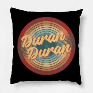 duran duran vintage circle Pillow