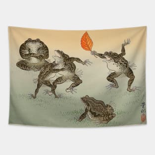 Frog Sumo - Ohara Koson Tapestry