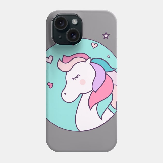 Zulu the unicorn Phone Case by Claudiaco