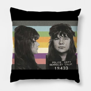 Celebrity Mug Shot: Janis Joplin Edition Pillow