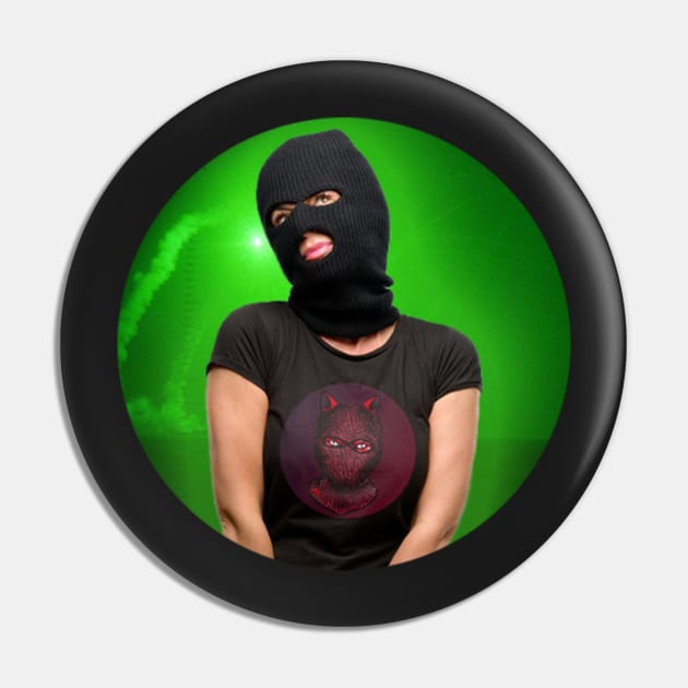 Balaclava Woman Pin by RichieDuprey