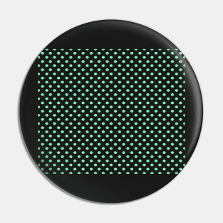 Mint Green Polka Dot Pattern Pin