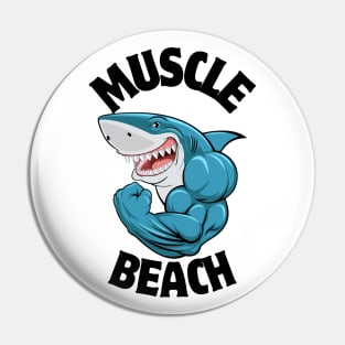 Muscle Beach Shark Pin