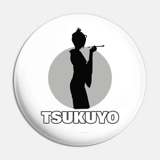 Tsukuyo Silver Moon Pin by Earphone Riot