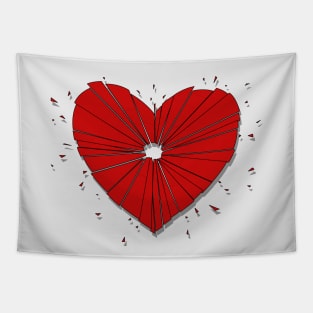 Heart shot Tapestry