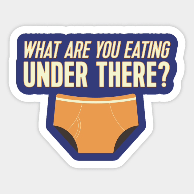 What are you eating under there?