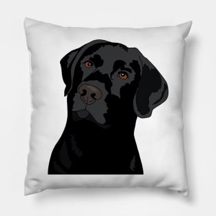 Duke The Black Lab Pillow