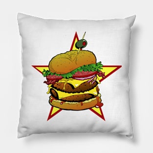 Cheeseburger Cheeseburger Cheeseburger Pillow