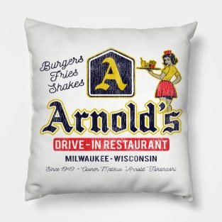 Arnold's Drive In Restaurant II Happy Days Worn Lts Pillow