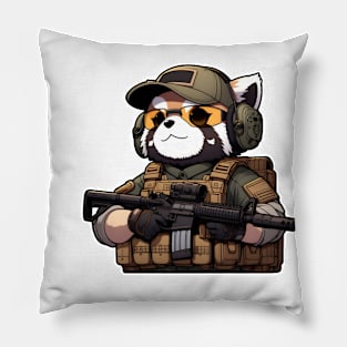 Tactical Tanuki Pillow