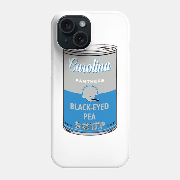 Carolina Panthers Soup Can Phone Case by Rad Love