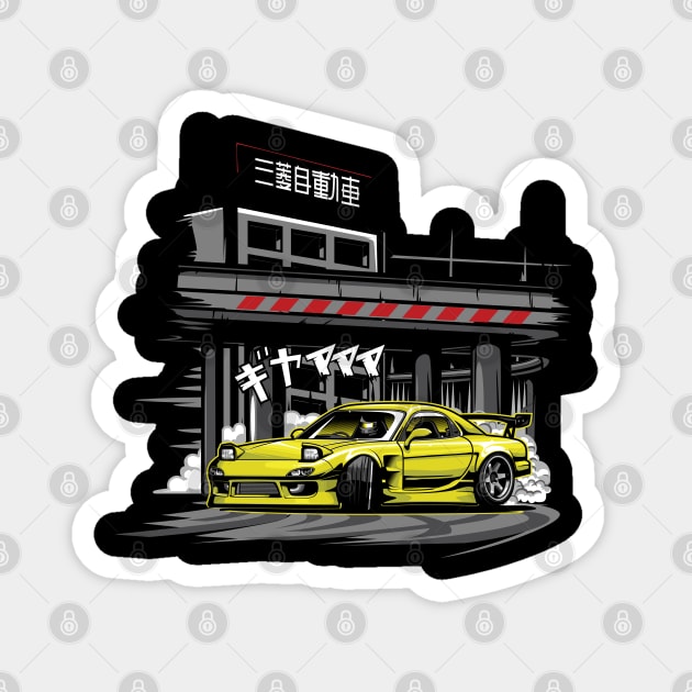 Mazda RX7 Magnet by JDMAPEX