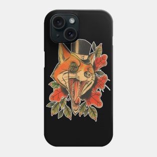 Fox Tattoo Style Design Phone Case