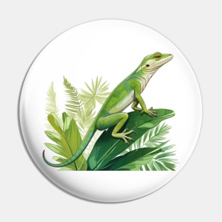 Green Anole Pin