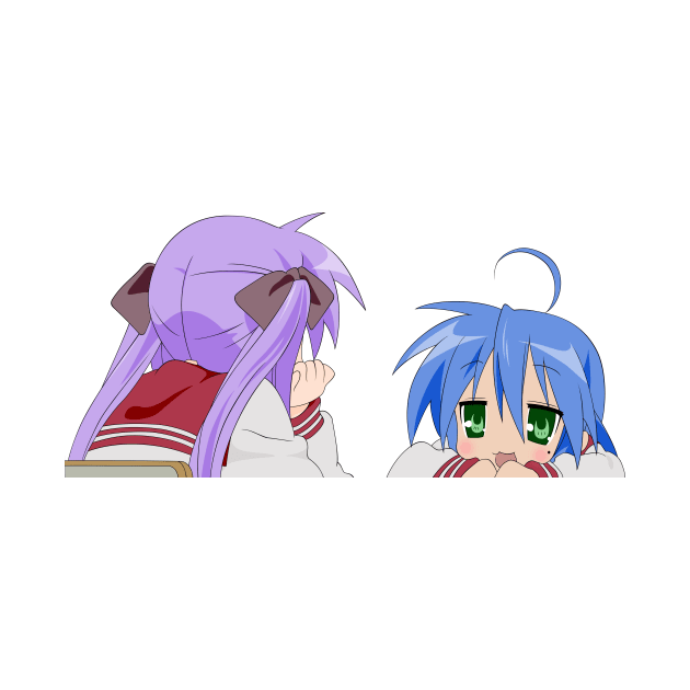 Kagamin and Konata just talkin' by KokoroPopShop