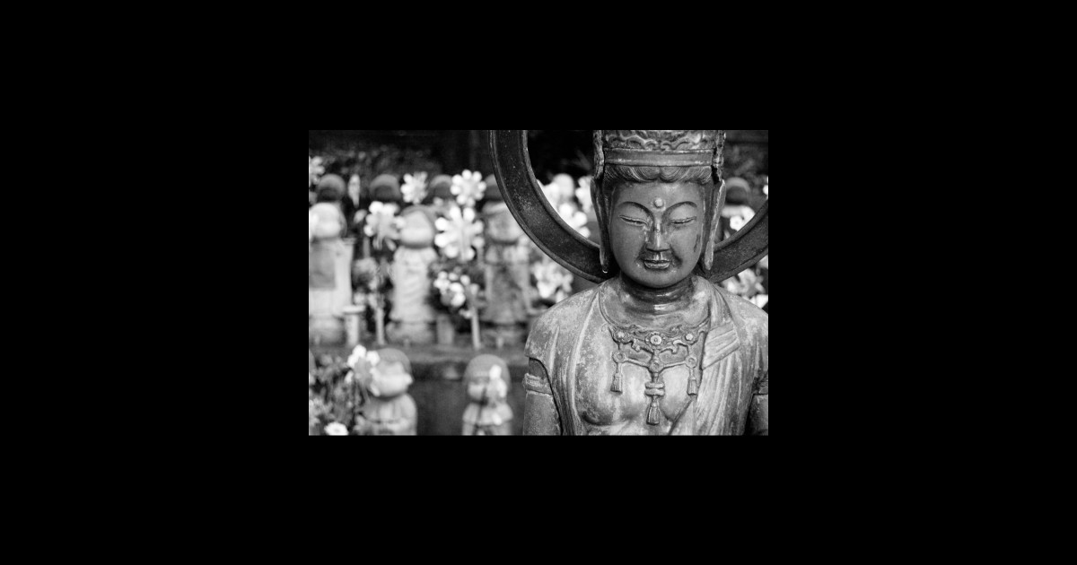 Buddhist Statue, Japanese Temple. Tokyo Sticker TeePublic