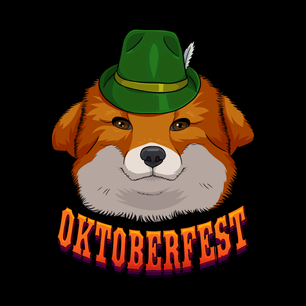 Red Fox German Oktoberfest by Noseking