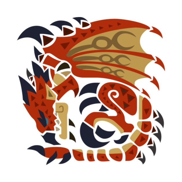 Rathalos Icon - Monster Hunter World by kasana