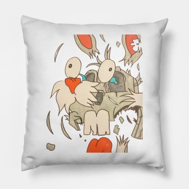 Bugs bunny Pillow by Holliekaye