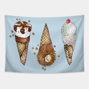 Ice Cream Addict Tapestry