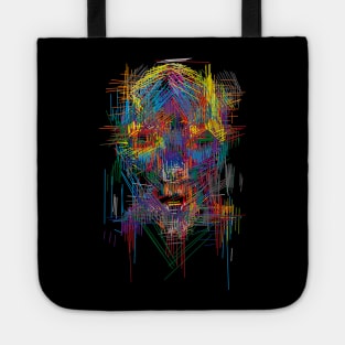 cyborg - alien- face- art Tote