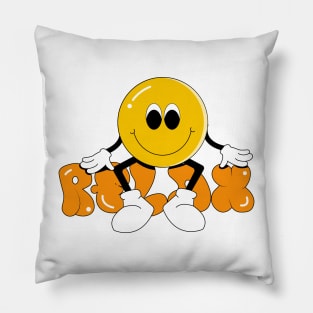 Relax Retro Illustration Pillow