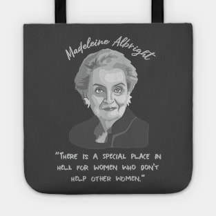 Madeleine Albright Portrait and Quote Tote