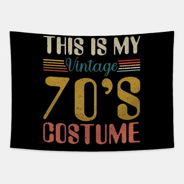 This Is My 70s Costume Shirt Retro 1970s Vintage 70s Party Tapestry by Sowrav