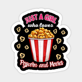 just-a-girl-who-loves-popcorn-and-movies Magnet