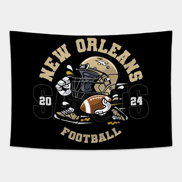 New Orleans Football Tapestry by Nagorniak