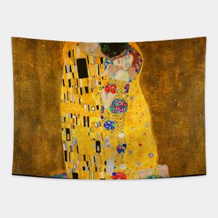 Gustav Klimt The kiss famous art painting Tapestry