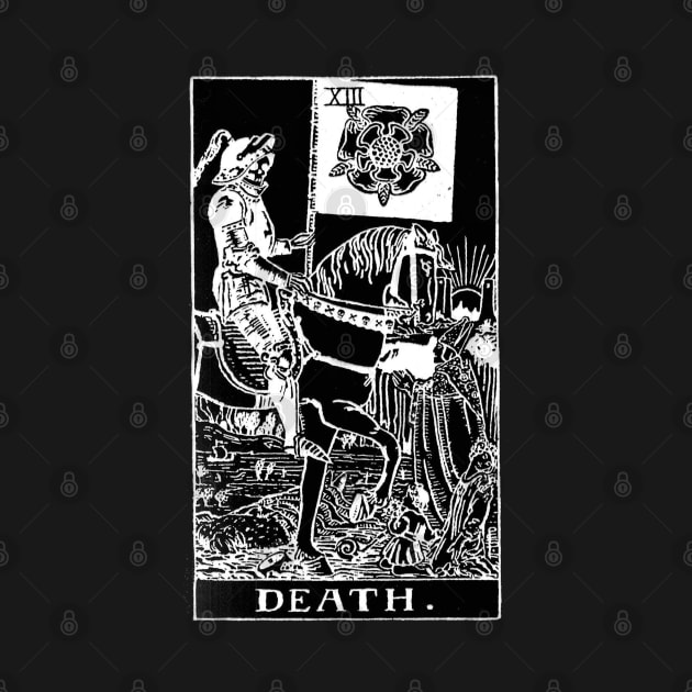 DEATH Tarot Card vintage retro illustration gothic by AltrusianGrace