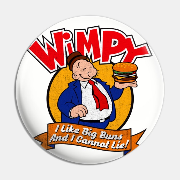 Wimpy Buns Pin by Alema Art