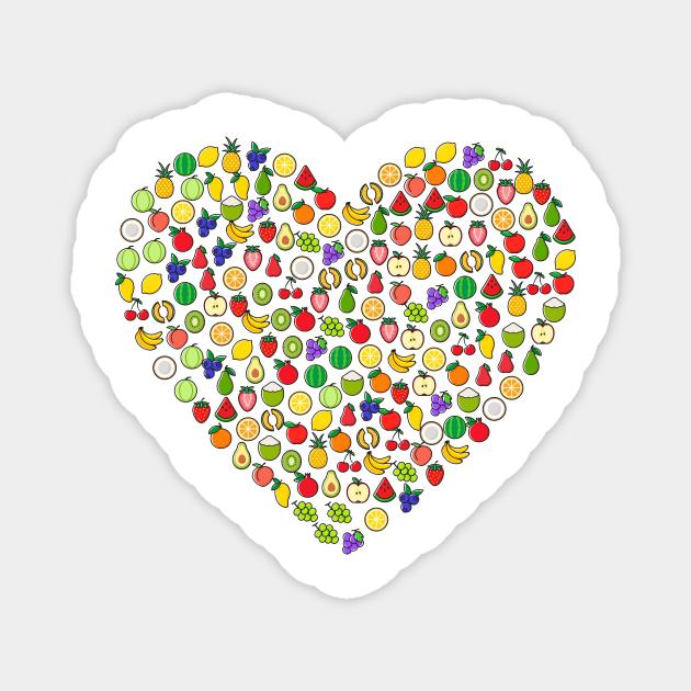 Heart Fruit Magnet by Dark_Ink