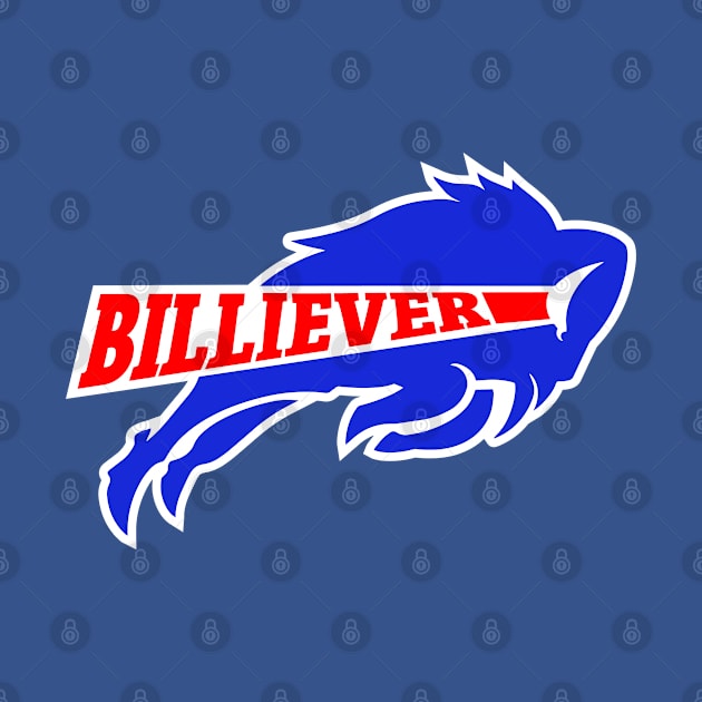 WNY Pride - Billiever - Buffalo Football by Vector Deluxe