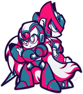 Megaman x and zero Magnet