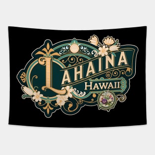 LAHAINA Strong Palm Trees Sunset Lahaina Hawaii Tapestry